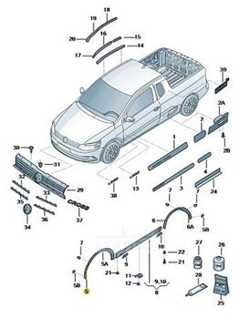 Imagen de MARCO CUBIERTA DEL PARACHOQUES IZQ. DEL.