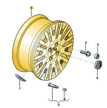 Imagen de LLANTA DE ALUMINIO 6JX15 H2 ET38