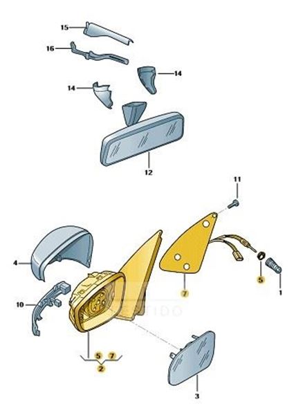 Imagen de ALOJAMIENTO DE ESPEJO IZQ. EXT.