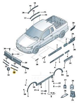 Imagen de LISTON ADORNO P. REJILLA RADIADOR IZQ.