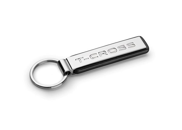 Imagen de LLAVERO METAL/CUERO T- CROSS