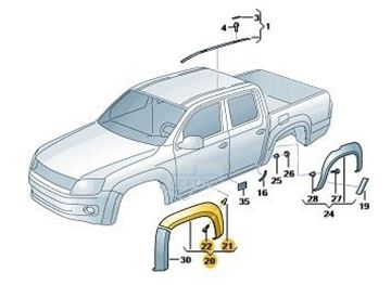 Imagen de CUBIERTA RUEDA DER. DEL.