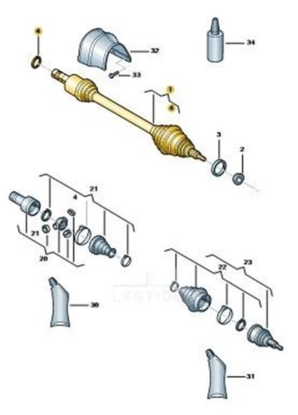 Imagen de SEMIEJE TCR 24