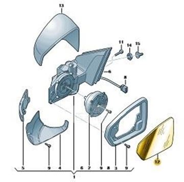 Imagen de CRISTAL ESPEJO IZQ. TCR 24