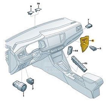 Imagen de TESTIGO PARA DESACTIVACION AIRBAG