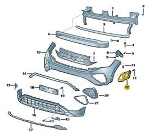 Imagen de MARCO APOYO IZQ. TCR 24