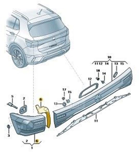 Imagen de MOLDURA FARO IZQ. TCR 24