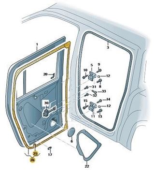 Imagen de JUNTA PUERTA EXT. IZQ.