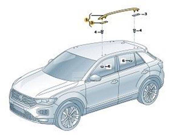 Imagen de LARGUERO DER. PORTAEQUIPAJES TCR 24