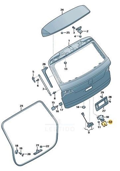 Imagen de RECUBRIMIENTO CERRADURA