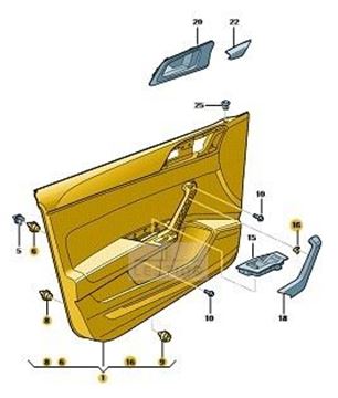 Imagen de TAPIZADO PUERTA DEL. IZQ. TCR 24