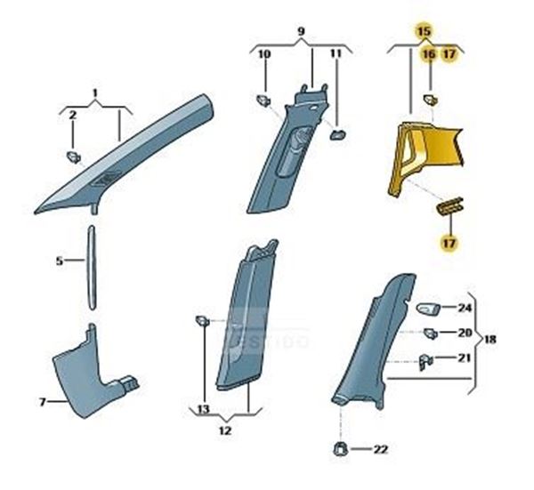 Imagen de GUARNECIDO PILARES C IZQ. SUP.