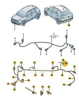 Imagen de MAZO DE CABLES PARAGOLPE TRAS TCR 24