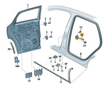 Imagen de RETENTOR PUERTA IZQ. Y DER.