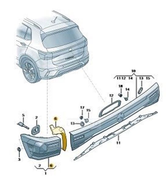 Imagen de MOLDURA FARO DER. TCR 24