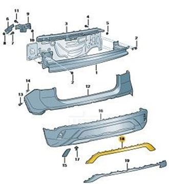Imagen de APLIQUE PARAGOLPE TRASERO TCR 24
