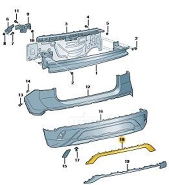 Imagen de APLIQUE PARAGOLPE TRASERO TCR 24