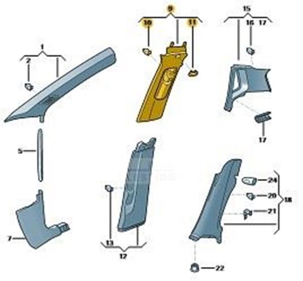 Imagen de REVESTIMIENTO COLUMNA A DER. TCR 24
