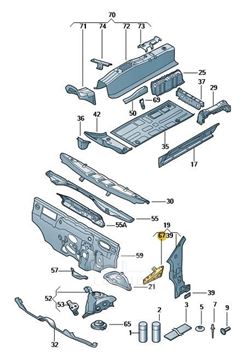 Imagen de LARGUERO PARA PASARRUEDAS DER. SUP.