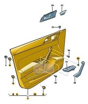 Imagen de TAPIZADO PUERTA DEL. IZQ. TCR 24