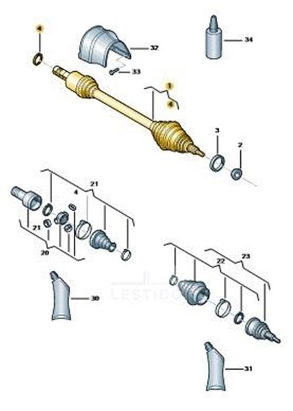 Imagen de SEMIEJE TCR 24