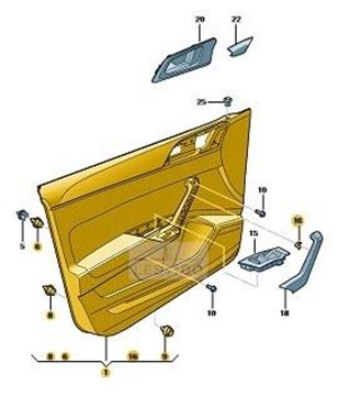 Imagen de TAPIZADO PUERTA DEL. DER. TCR 24