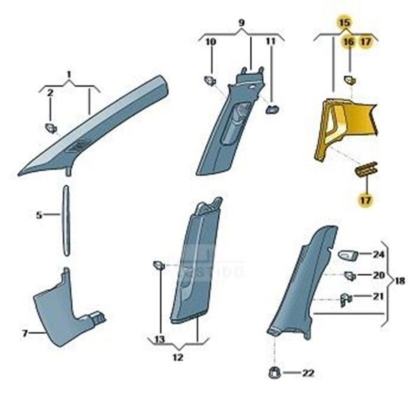 Imagen de GUARNECIDO PILARES C IZQ. SUP.