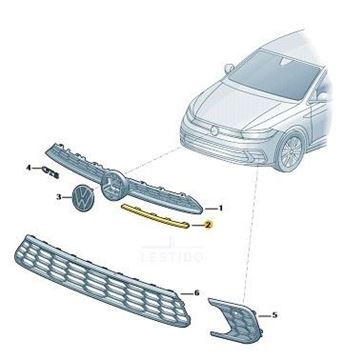 Imagen de LISTON ADORNO P. REJILLA RADIADOR