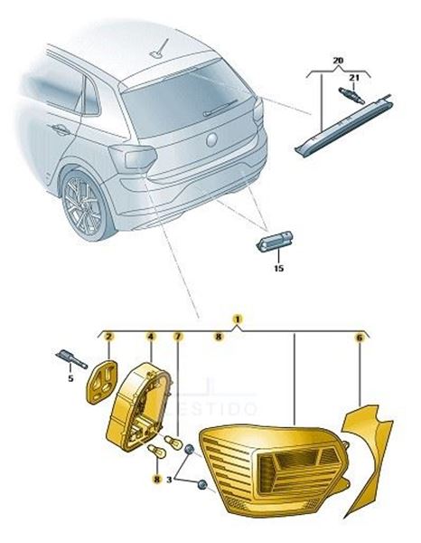 Imagen de LED-PILOTO TRASERO (P. TRAF. POR LA DER.) IZQ.