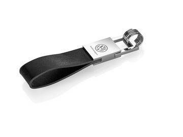Imagen de LLAVERO CUERO CON CLIP METALICO VW
