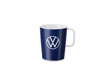 Imagen de TAZA CERAMICA AZUL LOGO VW NUEVO