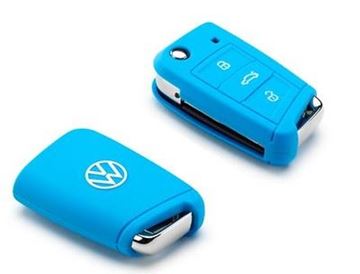 Imagen de CUBIERTA LLAVE COLOR AZUL CLARO NEW VW