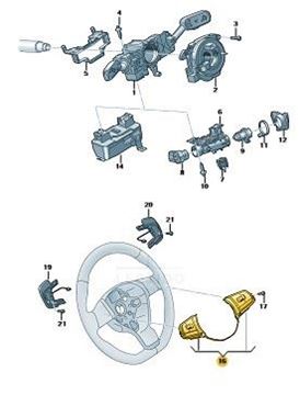 Imagen de TECLA VOLANTE TCR 24