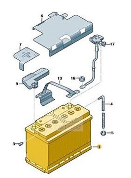 Imagen de BATERIA, LLENA Y CARGADA 75AH/420A (AGM)