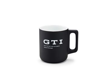 Imagen de TAZA CERAMICA NEGRO MATE COLECC. GTI